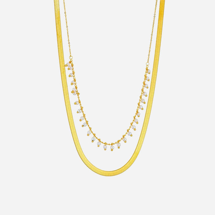 Marizanne | Collana Serpente di Lusso & Set di Gioielli con Perle in Oro 18K