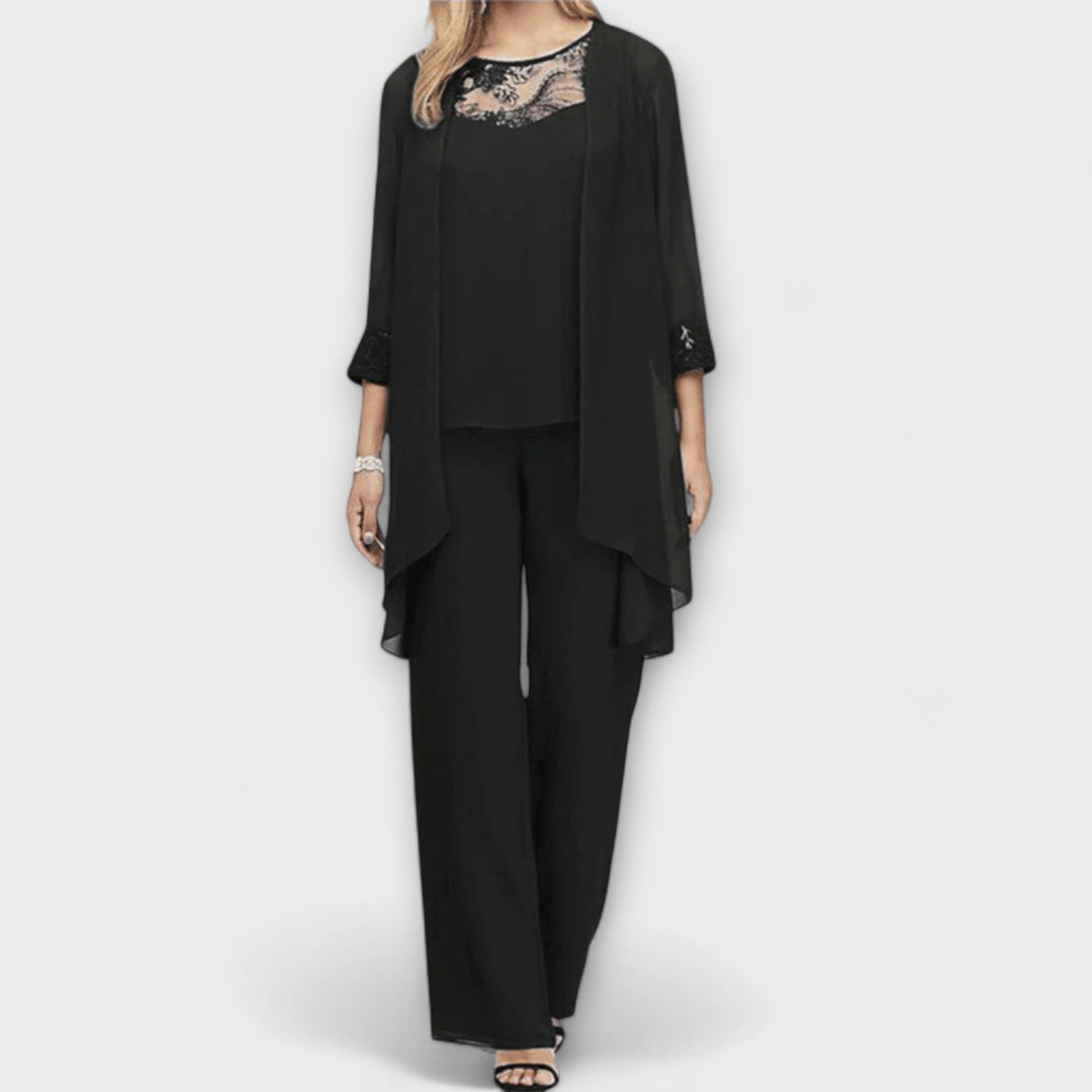 Set di 3 pezzi in maglia