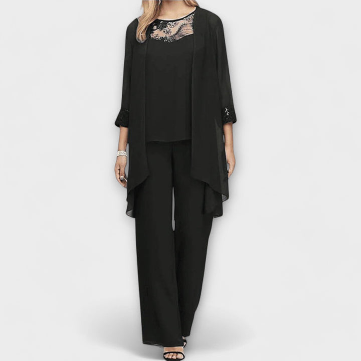 Set di 3 pezzi in maglia